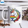 CuteUnicornHeartRainbowFlagLgbtGayPrideLgbtqPrideOverjoyedGreatmug