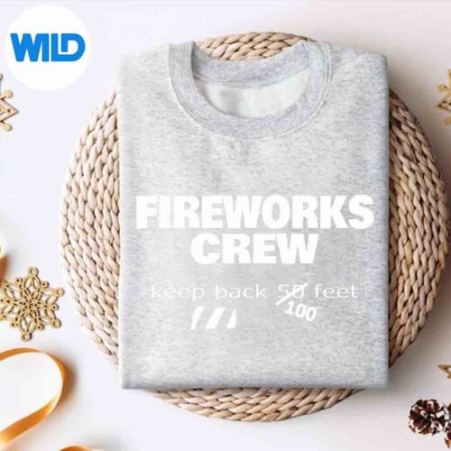 FireworksCrewKeepBackFeetJulyFourthsweater