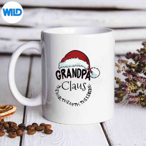Grandpa Claus Happy Family Santa Claus New Christmas Raglan Baseball Digital Design