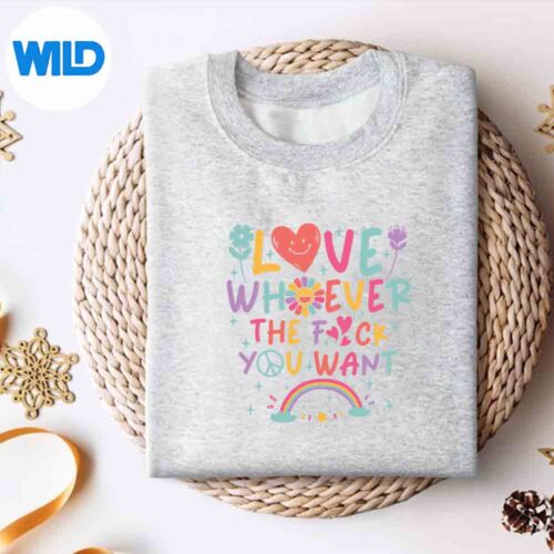 GroovyLoveWhoeverTheFCkYouWantBiTransgendersweater