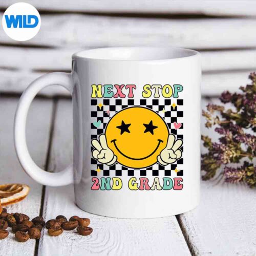 Groovy Next Stop Grade Grade Graduation SVG PNG Cut File