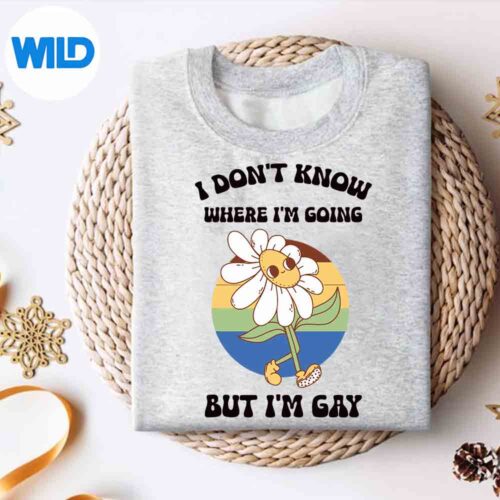 Alternative view of I Dont Know Where Im Going But Im Gay Lgbt Pride SVG PNG