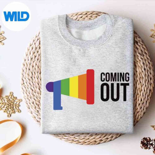 Alternative view of Im Out Gay Lesbian Lgbt Lgbtq Coming Out Pride SVG PNG Digital Design