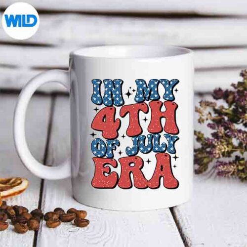 In My 4th Of July Era Groovy American Independence Day July SVG PNG Cut File