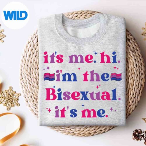 Alternative view of It Me Hi Im The Bisexual Its Me Lgbtq Pride Month Parade Vector Design