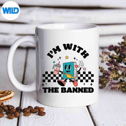 Read Banned Books Im With The Banned Bookworms SVG PNG Digital Download