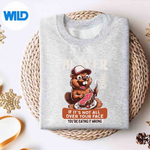 SoggyBeaverBarbecueBbqDirtyHumorBeaverSillyRelaxsweater
