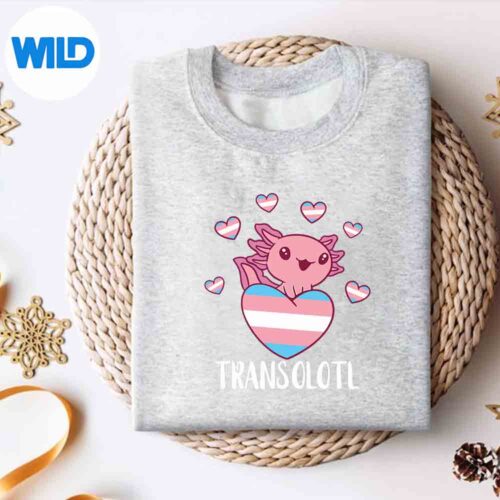 TransgenderHappyAxolotlLgbtqTransPrideEqualitysweater
