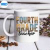BackToSchoolFourthGradeTeacherLeopardPrintGrademug
