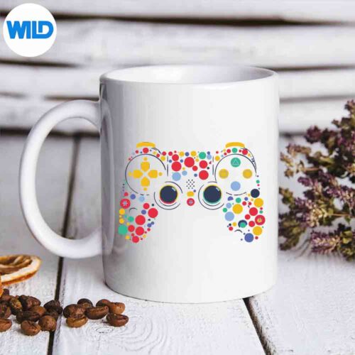 Colorful Polka Dot Game Controller International Dot Day Relax Silhouette SVG PNG