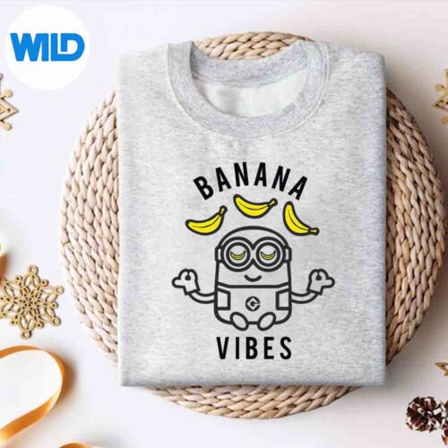 DespicableMeMinionsBananaVibesMeditationMinionSketchsweater