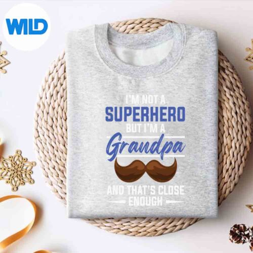 Alternative view of Grandparents Day Grandma Grandpa To Be Hero Positive Love SVG PNG Digital Download