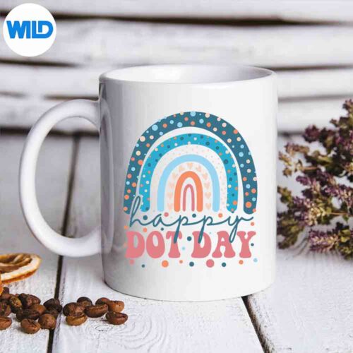 Happy Dot Day Cute Rainbow International Dot Day SVG PNG Download