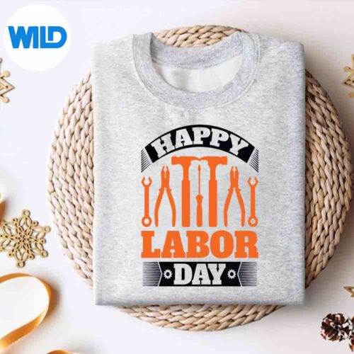 Alternative view of Happy Labor Day Relax Sad Vector Design