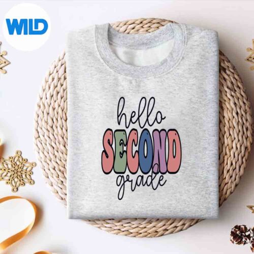 HelloSecondGradeTeamGradeBackToSchoolsweater