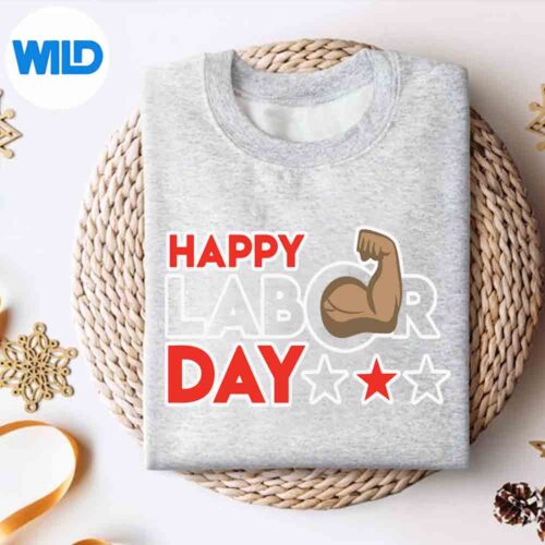 Alternative view of Labor Day For Worker Strong Muscle Arm Holiday SVG PNG Digital Design