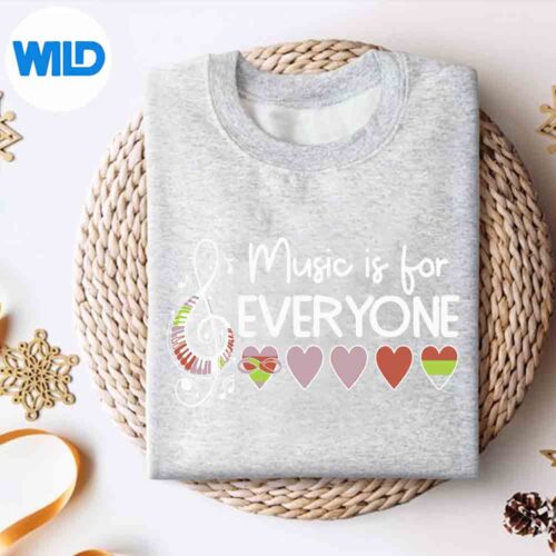 MusicIsForEveryoneAfricaBlackStundentsBackToSchoolsweater