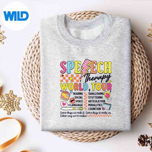 SpeechTherapyWorldTourLightningSlpSpeechPathologistsweater