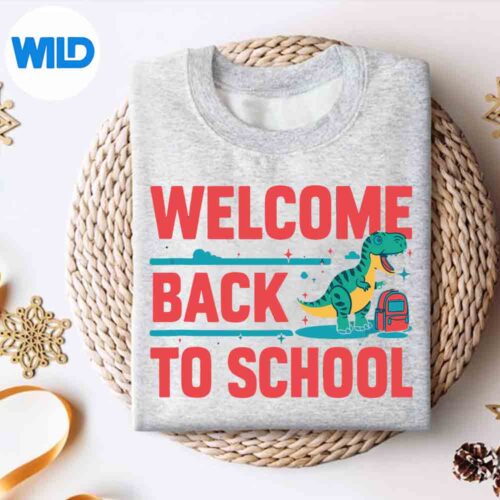 WelcomeBackToSchoolTrexFirstDayOfSchoolTeacherssweater