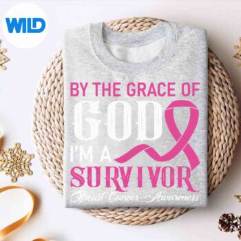 ByTheGraceGodImASurvivorBreastCancerSurvivorWonderfulTerrificsweater