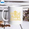 CelebrateThanksgivingCrossGratefulThankfulBlessedmug