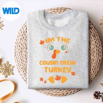 CousinCrewTurkeyMatchingFamilyThanksgivingPartyPajamasweater