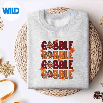 DabbingGobbleTurkeyThanksgivingAutumnFallsweater