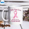 FaithHopeLoveBreastCancerAwarenessWingsPinkRibbonmug