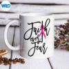 FaithOverFearCrossBreastCancerAwarenessChristianmug