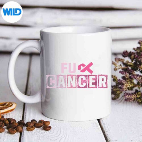 Fuck Cancer For Breast Cancer Awareness Pink Ribbon Keen Wonderful Digital Download
