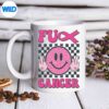 FuckCancerSmileFaceCancerSucksBreastCancerAwarenessmug