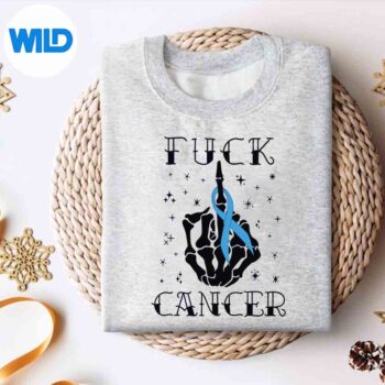 FuckCancerTattoosSurvivorBlueRibbonProstateCancersweater