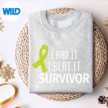LymphomaCancerIHadItIBeatItSurvivorLimeRibbonsweater