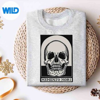 MementoMoriSkullLatinVintagesweater