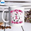 OctoberWeWearPinkGhostHalloweenBreastCancerAwarenessSurprisedSadmug