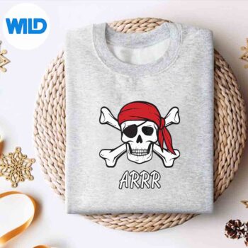 PirateOrAdultsCrossbonesAndSkullRetroCutesweater
