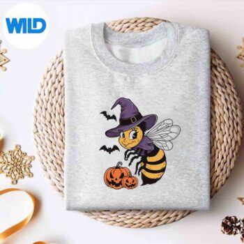 PumpkinBatWitchCostumeBeeHalloweensweater