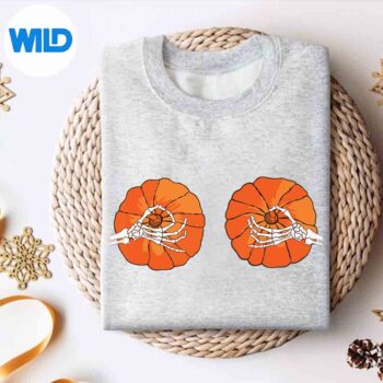 PumpkinBoobsSkeletonHandsHalloweenBikiniCostumesweater