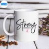 StrongJoshuaBreastCancerSupportSurvivorPinkRibbonmug