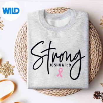 StrongJoshuaBreastCancerSupportSurvivorPinkRibbonsweater