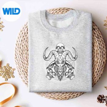 SugarSkullBaphometGoatOccultSatanicLuciferPentagramsweater
