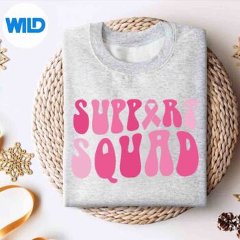 SupportSquadBreastCancerAwarenessPinkRibbonMonthsweater