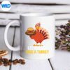 TurkeyEatBurgerThanksgivingVintagemug