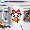 TurkeyFaceTurkeyCostumeGirlThanksgivingmug