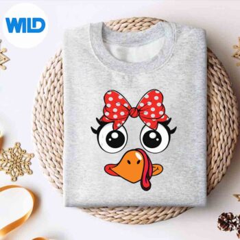 TurkeyFaceTurkeyCostumeGirlThanksgivingsweater