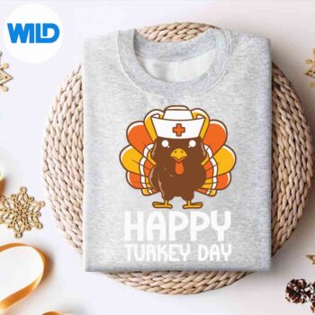TurkeyNurseStethoscopeThanksgivingNurseTurkeyAutumnsweater
