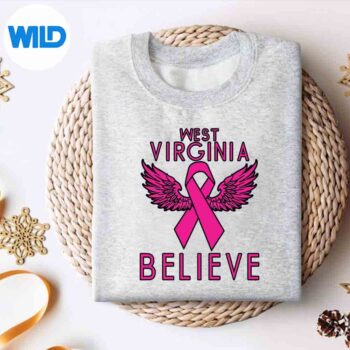 WestVirginiaBelieveBreastCancerSupportCancersweater