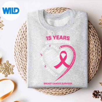 YearsCancerFreeYearBreastCancerSurvivorSillyFunnysweater
