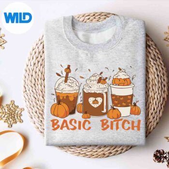 BasicBitchPumpkinSpiceHalloweenCoffeeFallMemesweater