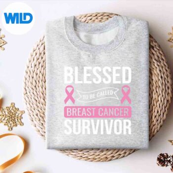 BlessedToBeCalledBreastCancerSurvivorPinksweater